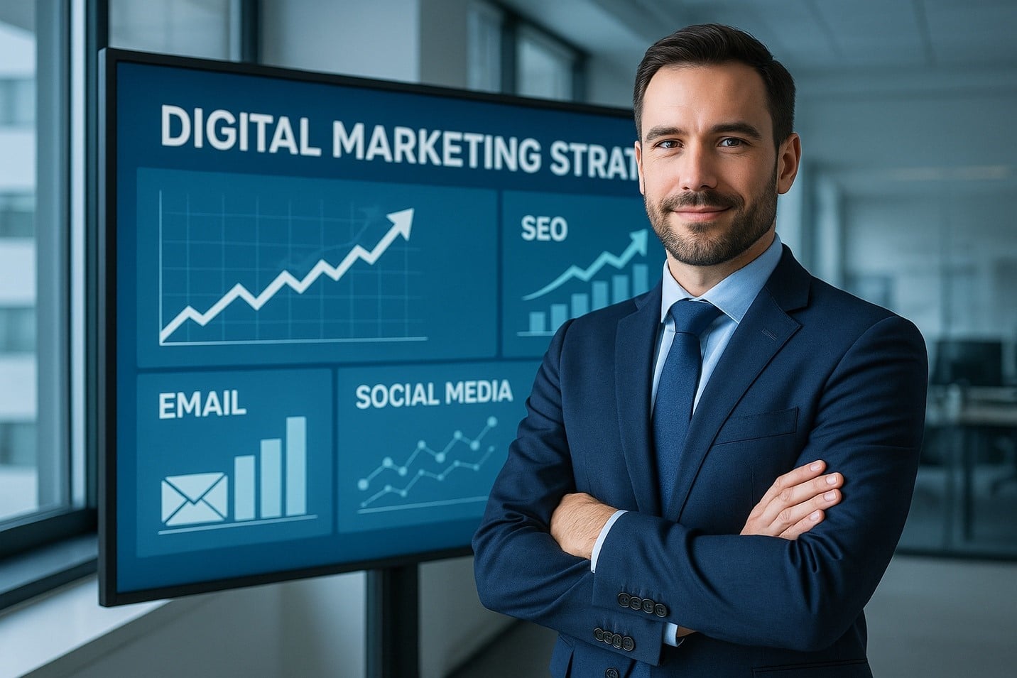 Overwhelmed small business owner trying to handle all marketing alone